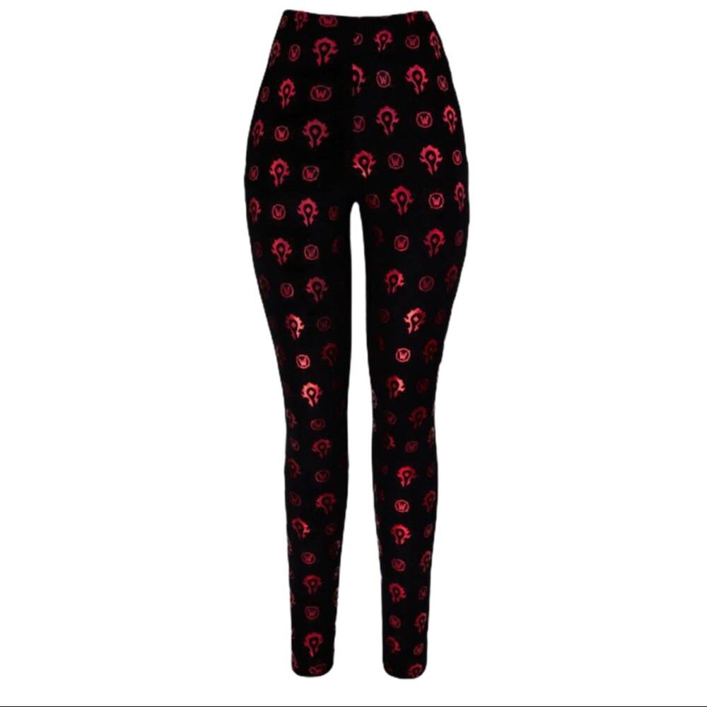 Blizzard World of Warcraft Horde Red Leggings Women's Size XXL NWT